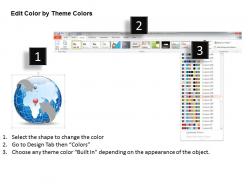 0914 business plan 3d globe enclosed in arrow marked with africa and europe powerpoint presentation template