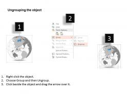 0914 business plan 3d globe with blue flag on north america powerpoint presentation template