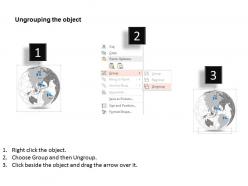 0914 business plan 3d globe with flags on north central and south america powerpoint presentation template