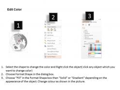 0914 business plan 3d globe with location pin on central america powerpoint presentation template