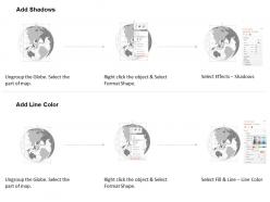 0914 business plan 3d globe with location pin on central america powerpoint presentation template