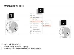 0914 business plan 3d globe with magnifying glass on europe africa powerpoint presentation template