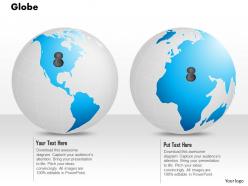 0914 business plan 3d globes with location pins on different locations powerpoint presentation template