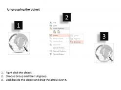 0914 business plan 3d world globe magnifying glass on africa powerpoint presentation template