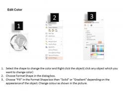 0914 business plan 3d world globe magnifying glass on africa powerpoint presentation template