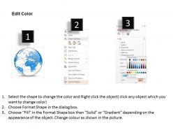 0914 business plan 3d world globe with network powerpoint presentation template