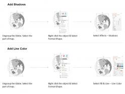 0914 business plan 3d world globe with small area highlighted globes powerpoint presentation template