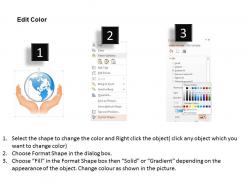 0914 business plan globe in hands for global protection powerpoint presentation template