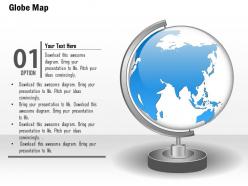 0914 business plan world globe with stand graphic powerpoint presentation template