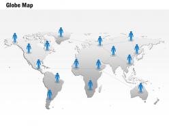 0914 business plan world map with 3d men network powerpoint presentation template