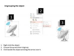 0914 editable images icons of a satellite radio antenna for mobile wireless and satellite dish ppt slide