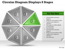 35780464 style division non-circular 8 piece powerpoint presentation diagram infographic slide