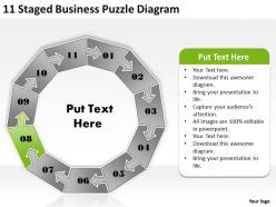 1013 business plan outline 11 staged puzzle diagram powerpoint templates ppt backgrounds for slides