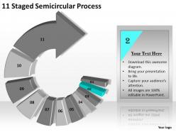 1013 business plan outline 11 staged semicircular process powerpoint templates ppt backgrounds for slides