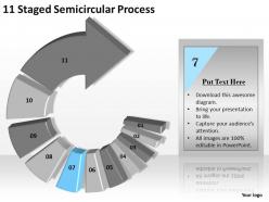 1013 business plan outline 11 staged semicircular process powerpoint templates ppt backgrounds for slides