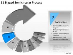 1013 business plan outline 11 staged semicircular process powerpoint templates ppt backgrounds for slides