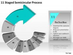 1013 business plan outline 11 staged semicircular process powerpoint templates ppt backgrounds for slides