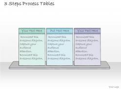 1013 business ppt diagram 3 steps process tables powerpoint template