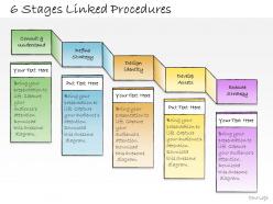 1013 business ppt diagram 6 stages linked procedures powerpoint template