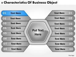 1013 business ppt diagram 8 characteristics of business object powerpoint template