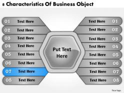 1013 business ppt diagram 8 characteristics of business object powerpoint template