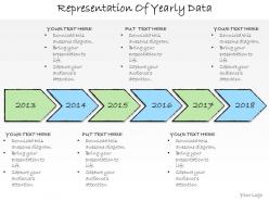 1013 business ppt diagram representation of yearly data powerpoint template