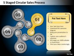 1013 business strategy 5 staged circular sales process powerpoint templates ppt backgrounds for slides