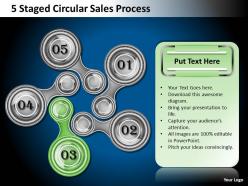 1013 business strategy 5 staged circular sales process powerpoint templates ppt backgrounds for slides