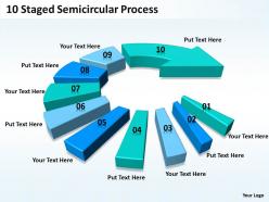 1013 project management consultant 10 staged semicircular process powerpoint templates backgrounds for slides