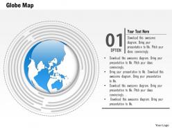 1014 business plan globe in maze outer lining powerpoint presentation template