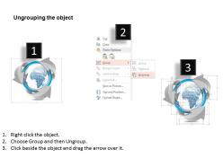 1014 business plan globe surrounded with arrows powerpoint presentation template