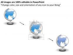 1014 two globes with world map graphic powerpoint template