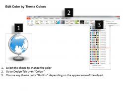 1014 two globes with world map graphic powerpoint template