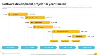 10 Year Timeline Powerpoint PPT Template Bundles Aesthatic Template