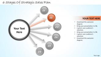 1113 business ppt diagram 6 stages of strategic sales plan powerpoint template