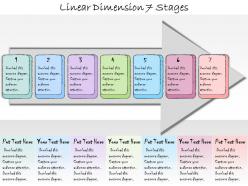 1113 business ppt diagram linear dimension 7 stages powerpoint template