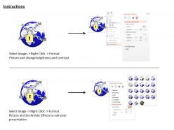 1114 earth globe covered chain and lock image graphics for powerpoint