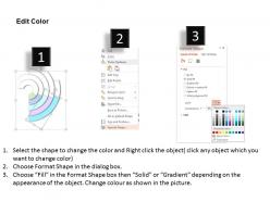 1214 3d circular process with percentage value powerpoint template