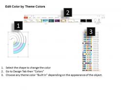 1214 3d circular process with percentage value powerpoint template