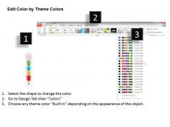 1214 four staged vertical pencil diagram powerpoint template