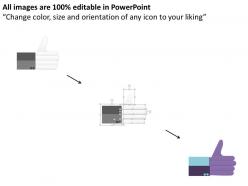 1214 human hand with thumb up condition powerpoint template