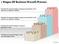 1813 business ppt diagram 4 stages of business growth process powerpoint template