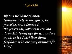 1 john 3 16 jesus christ laid down powerpoint church sermon