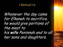 1 samuel 1 4 the day came for elkanah powerpoint church sermon