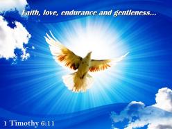 1 timothy 6 11 faith love endurance powerpoint church sermon