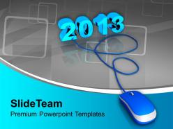 2013 connected to computer mouse powerpoint templates ppt backgrounds for slides 0113