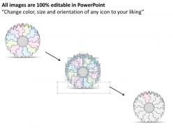 2014 business ppt diagram 12 staged business gear process powerpoint template