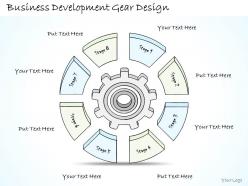 2014 business ppt diagram business development gear design powerpoint template