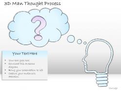 2502 business ppt diagram 3d man thought process powerpoint template