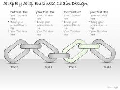 2502 business ppt diagram step by step business chain design powerpoint template